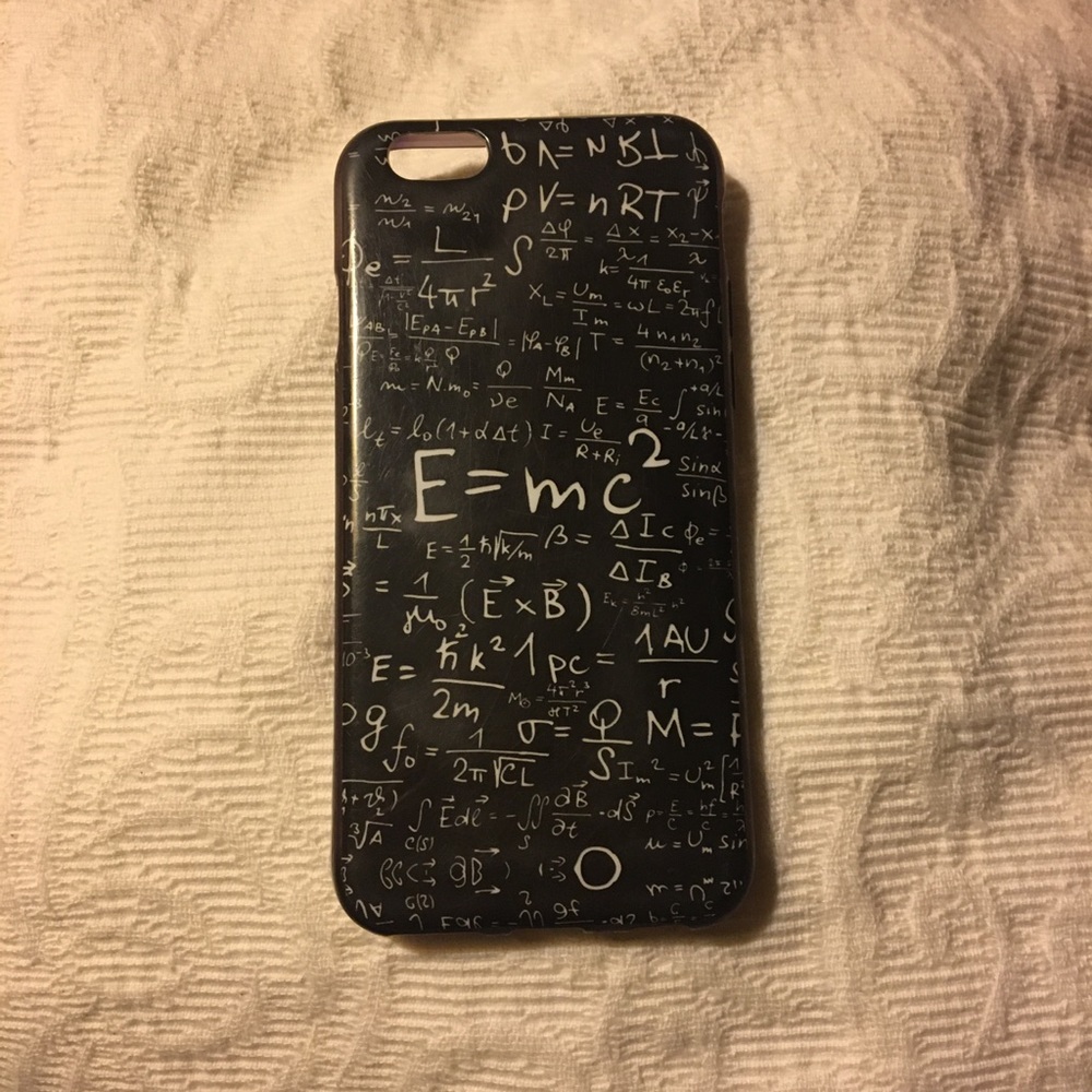 Physics-themed E=mc^2 phone case